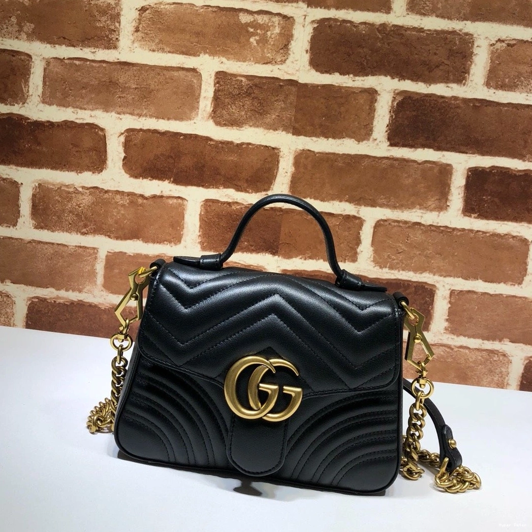 Hyperpeter Marmont GG handle top mini GUCCI bag 0715